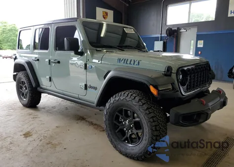 2024 Jeep Wrangler 4Xe z USA, uszkodzony, nr VIN 1C4RJXN66RW167175